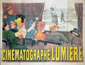 "The Waterer Watered", juliste Cinematographe Lumiere, 1896